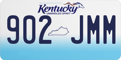 KY license plate 902JMM