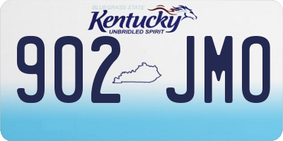 KY license plate 902JMO