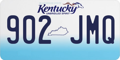 KY license plate 902JMQ