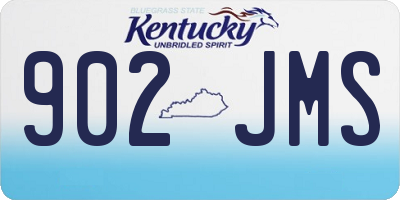 KY license plate 902JMS
