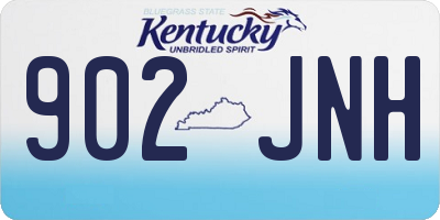 KY license plate 902JNH