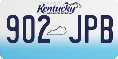 KY license plate 902JPB