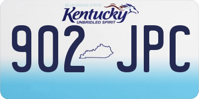 KY license plate 902JPC