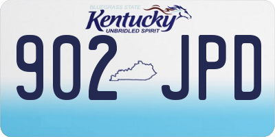 KY license plate 902JPD