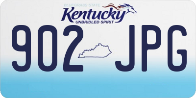 KY license plate 902JPG