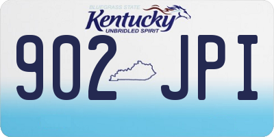 KY license plate 902JPI