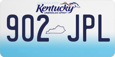 KY license plate 902JPL