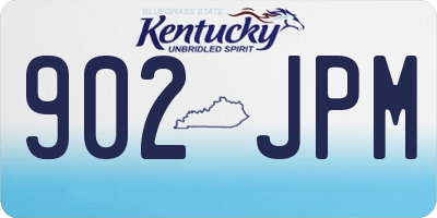 KY license plate 902JPM
