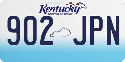 KY license plate 902JPN