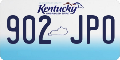 KY license plate 902JPO