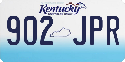 KY license plate 902JPR