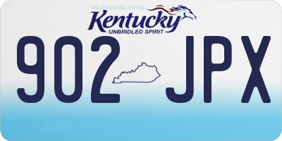 KY license plate 902JPX