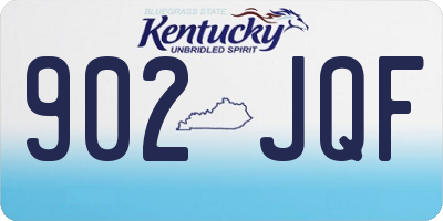 KY license plate 902JQF