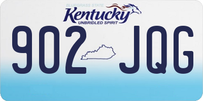 KY license plate 902JQG