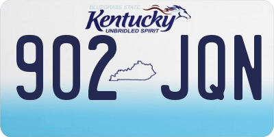 KY license plate 902JQN