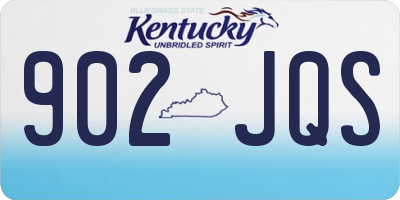KY license plate 902JQS
