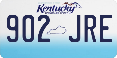 KY license plate 902JRE
