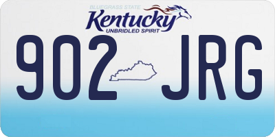 KY license plate 902JRG