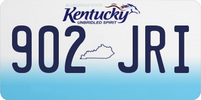 KY license plate 902JRI