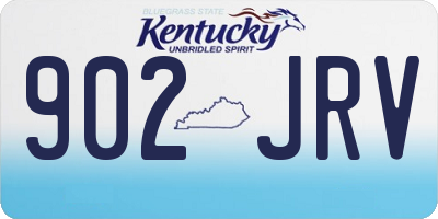 KY license plate 902JRV