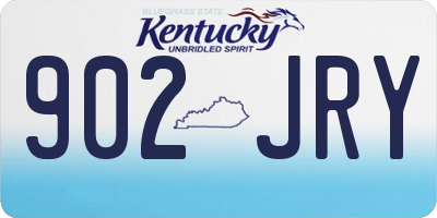 KY license plate 902JRY