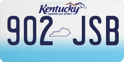 KY license plate 902JSB