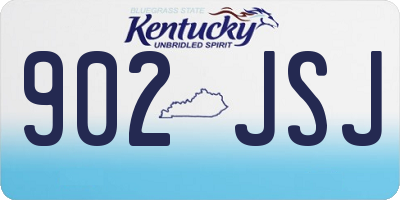 KY license plate 902JSJ