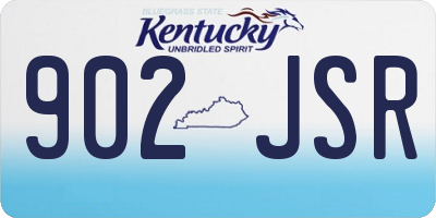 KY license plate 902JSR