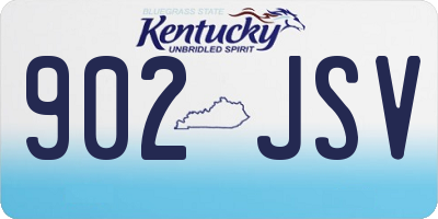 KY license plate 902JSV