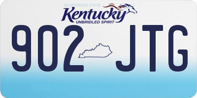 KY license plate 902JTG