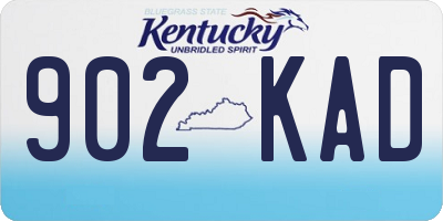 KY license plate 902KAD