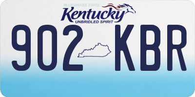 KY license plate 902KBR
