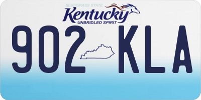 KY license plate 902KLA