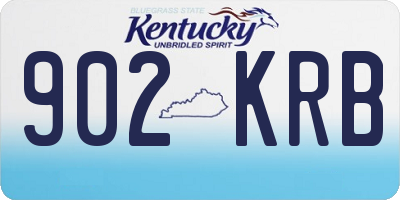 KY license plate 902KRB