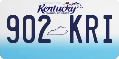 KY license plate 902KRI