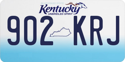 KY license plate 902KRJ
