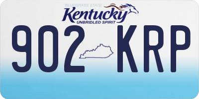 KY license plate 902KRP