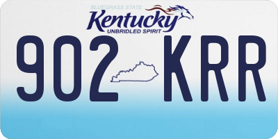 KY license plate 902KRR