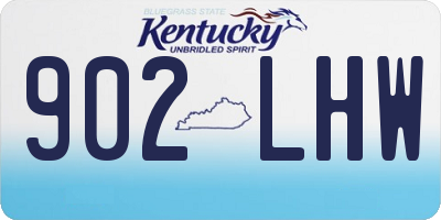 KY license plate 902LHW