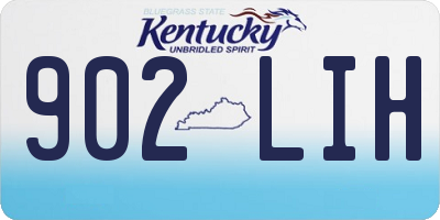 KY license plate 902LIH