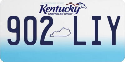 KY license plate 902LIY