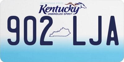 KY license plate 902LJA
