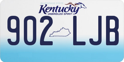 KY license plate 902LJB