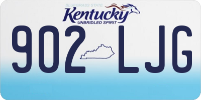 KY license plate 902LJG