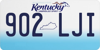 KY license plate 902LJI