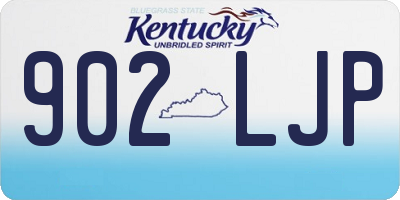 KY license plate 902LJP
