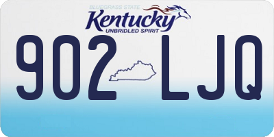 KY license plate 902LJQ