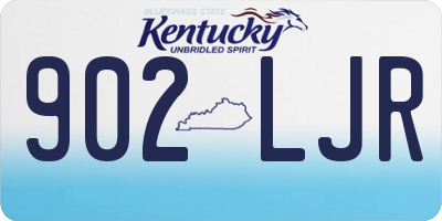 KY license plate 902LJR