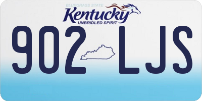 KY license plate 902LJS