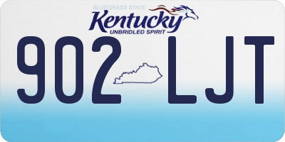 KY license plate 902LJT